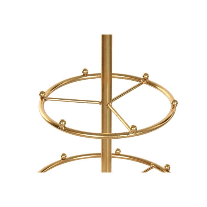 DKD Home Decor Árbol de Navidad Moderno Expositor de Metal Dorado, Ideal para Decoración Interior, 133 cm Alto x 40.5 cm Ancho x 40.5 cm Fondo 2
