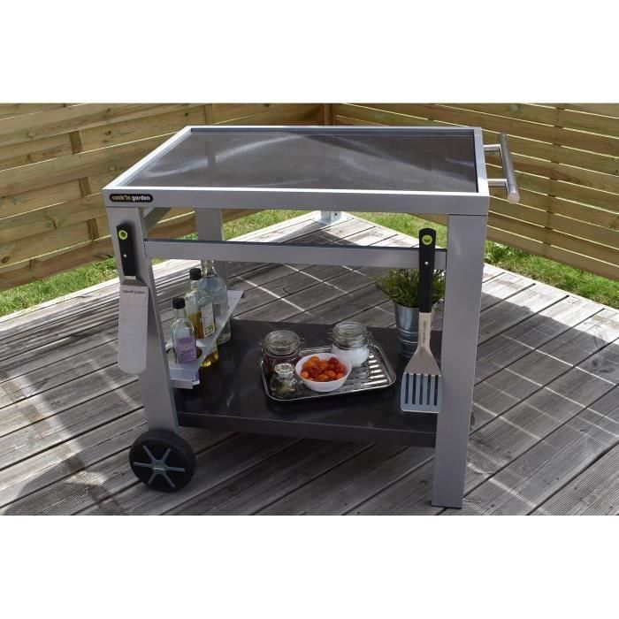 Carrito de servicio - COOK'IN GARDEN - Media 80 - 100% metal 1 Carrito de servicio - COOK'IN GARDEN - Media 80 - 100% metal 1