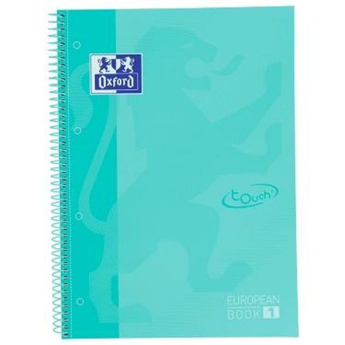 Libreta de Anillas Oxford TOUCH EUROPEANBOOK Menta A4 80 Hojas (5 Unidades) 1 Libreta de Anillas Oxford TOUCH EUROPEANBOOK Menta A4 80 Hojas (5 Unidades) 1
