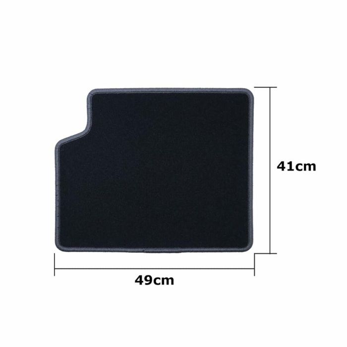 OCC Design OCCTY0014GD Alfombrillas a Medida para Toyota Corolla 2002-2007 5 Piezas, Ribete Gris Oscuro, Velour 1900g/m², Antideslizante, Calidad Superior 1