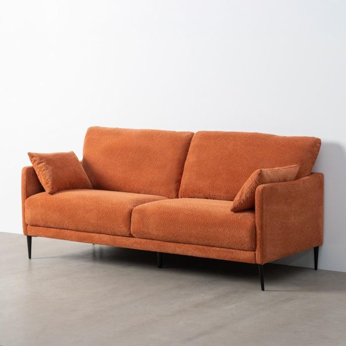 Sofá Terracota Tejido Salón 191 X 80 X 88 cm