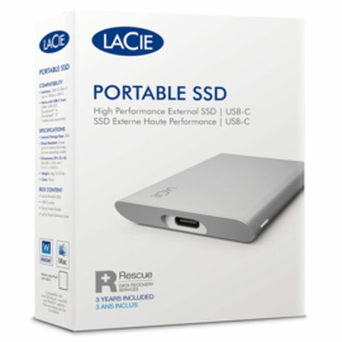 Disco Duro Externo LaCie STKS500400 2,5" 500 GB SSD Gris 1