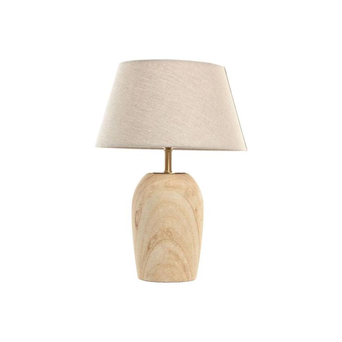 Lampara Sobremesa Item Home DKD Home Decor Natural Beige 36 x 52 x 25 cm