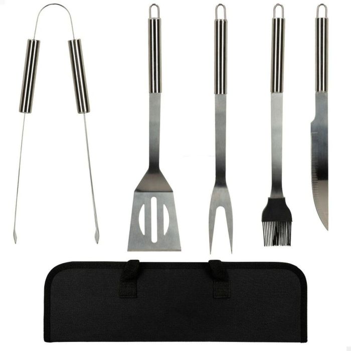 Utensilios para barbacoas Aktive Silicona Acero Inoxidable 12 Unidades 7,5 x 35 x 1,9 cm (5 Piezas) 6 Utensilios para barbacoas Aktive Silicona Acero Inoxidable 12 Unidades 7,5 x 35 x 1,9 cm (5 Piezas) 6