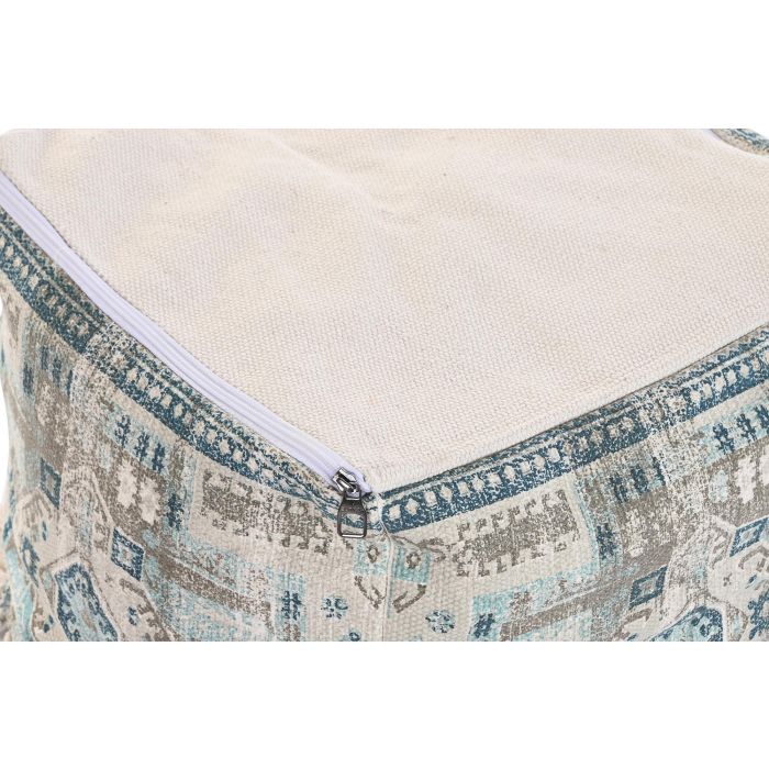 DKD Home Decor Cojin Suelo Estilo Arabe Azul Beige 40 x 40 x 40 cm 2