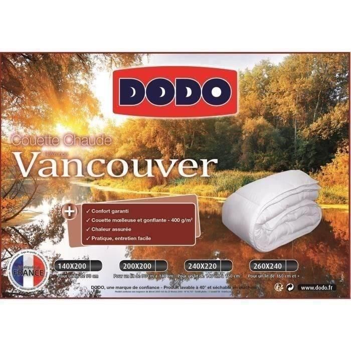 DODO Edredón cálido 400gr / m² VANCOUVER 220x240 cm blanco 5 DODO Edredón cálido 400gr / m² VANCOUVER 220x240 cm blanco 5