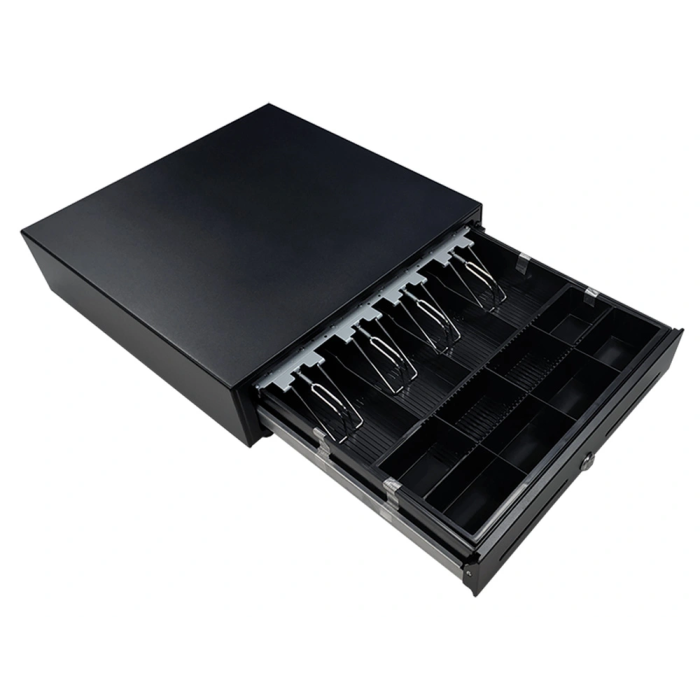 Seypos Cajon Portamonedas 410x415x110 mm con 8 Monederos y 4 Billeteros, Apertura Manual y Llave, Color Negro 2 Seypos Cajon Portamonedas 410x415x110 mm con 8 Monederos y 4 Billeteros, Apertura Manual y Llave, Color Negro 2