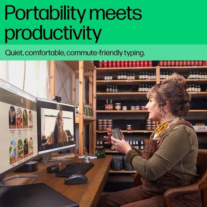 HP 460 Teclado Inalámbrico Bluetooth Multi-Dispositivo Portátil de Tamaño Completo para Múltiples Equipos 6