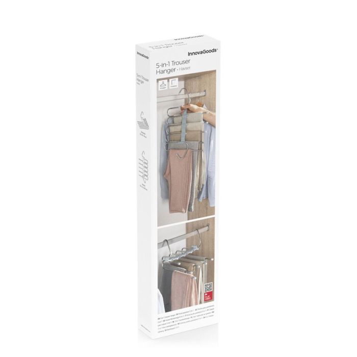 Percha Múltiple para Pantalones 5 en 1 Havser InnovaGoods 1 Percha Múltiple para Pantalones 5 en 1 Havser InnovaGoods 1