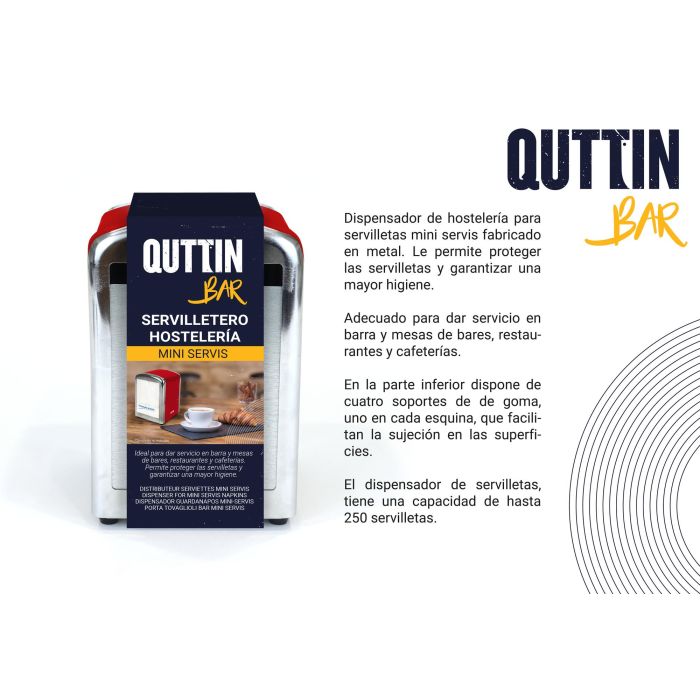 My Bar Servilletero Hostelería Dec 9,9 cm (ancho) x 14,6 cm (alto) x 11,3 cm (largo) (12 Unidades)