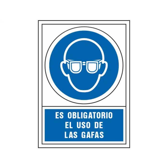 Syssa Señal de Obligacion Obligatorio Uso Gafas PVC 245x345 mm
