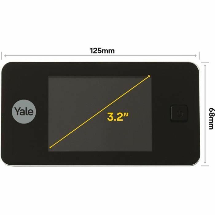 Yale Mirilla Digital con Pantalla LCD 3.2 Pulgadas para Puertas de Grosor 38-110 mm 2