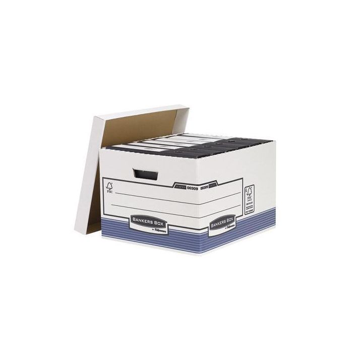 Fellowes Contenedor De Archivos Folio System Azul-Blanco Fellowes Contenedor De Archivos Folio System Azul-Blanco