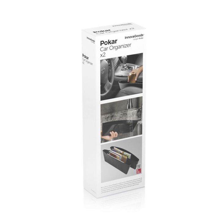 Organizador para Coche Pokar InnovaGoods 2 Unidades 1 Organizador para Coche Pokar InnovaGoods 2 Unidades 1