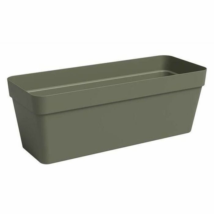 Jardinera - ARTEVASI - Capri - Plástico - Rectangular - Verde seco - 12,5 l