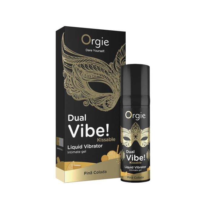 Set de Lubricantes Orgie Dual Vibe! 15 ml Piña Colada 2