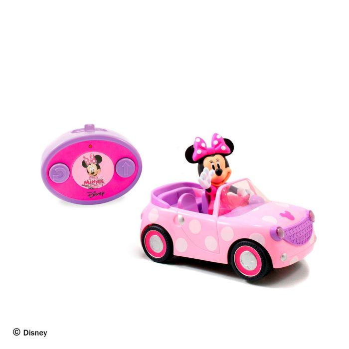 Coche radio control minnie roadster 27 mhz ¡gira sobre si mismo! (figura no extraible)19 cm