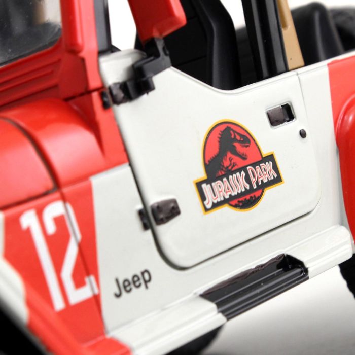 Jurassic Park Jeep Wrangler Escala 1:24 253253005 Jada 5