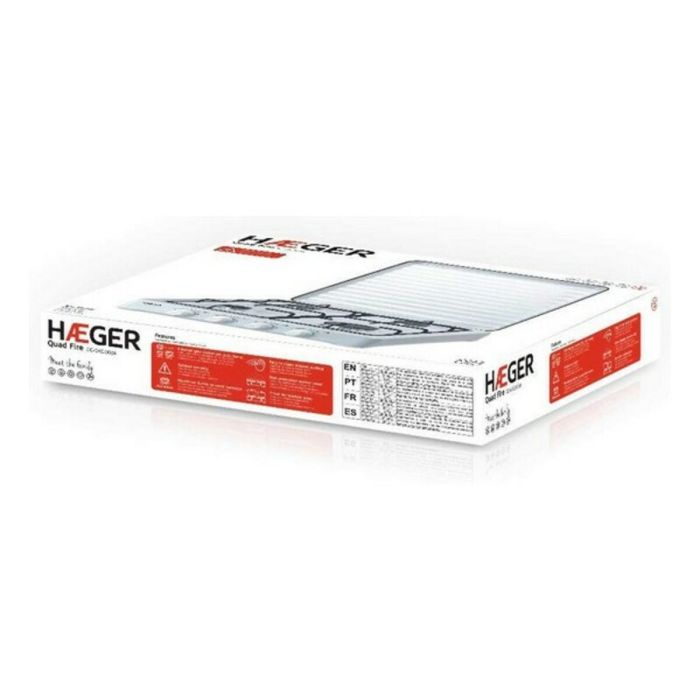 Hornillo de Gas Haeger GC-04E.002A 50 x 50 x 11,5 cm 4 Fogones 1