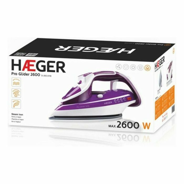 Plancha de Vapor Haeger Pro Glider 2600W 1