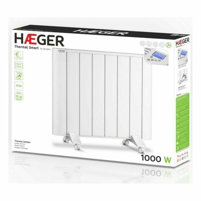Radiador Haeger TE100001A 1000 W Blanco 1