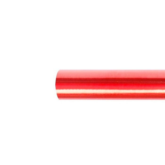 Papel Metalizado Rojo Rollo Continuo De 0,5 X 10 Mt