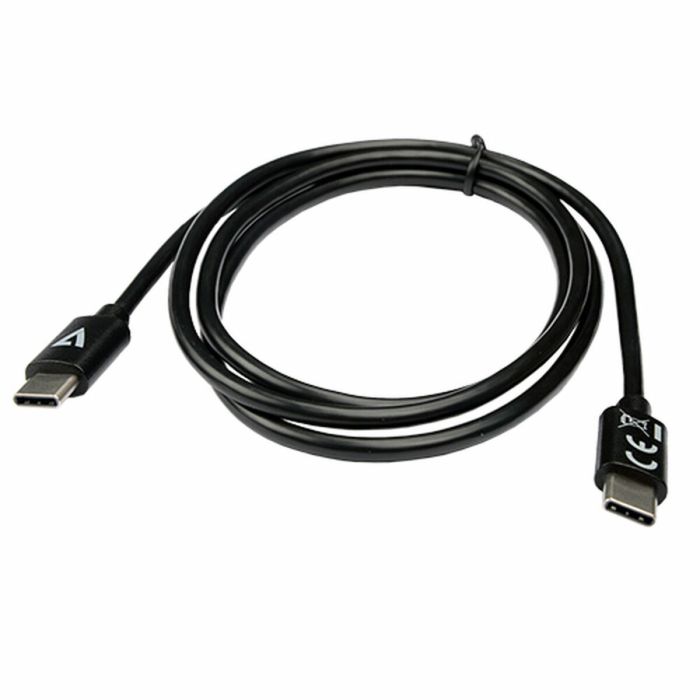 Cable USB C V7 V7USB2C-1M           Negro 1