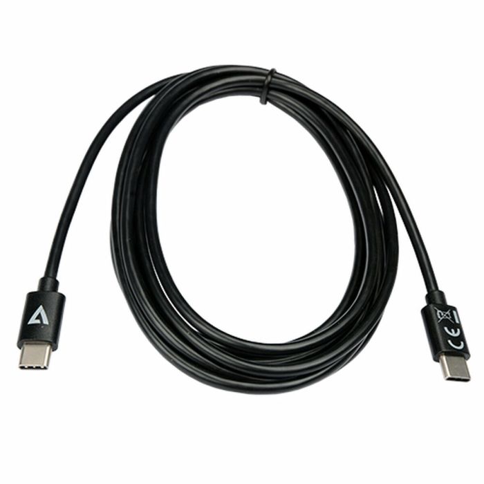 Cable USB C V7 V7USB2C-2M Negro 2