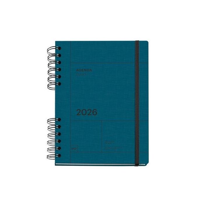 Agenda Anual (2026) Catalan Miquelrius Trends Back To Basics Wire-O Tapa Extra Con Goma Plus 155X213 S/V Apais. Mari