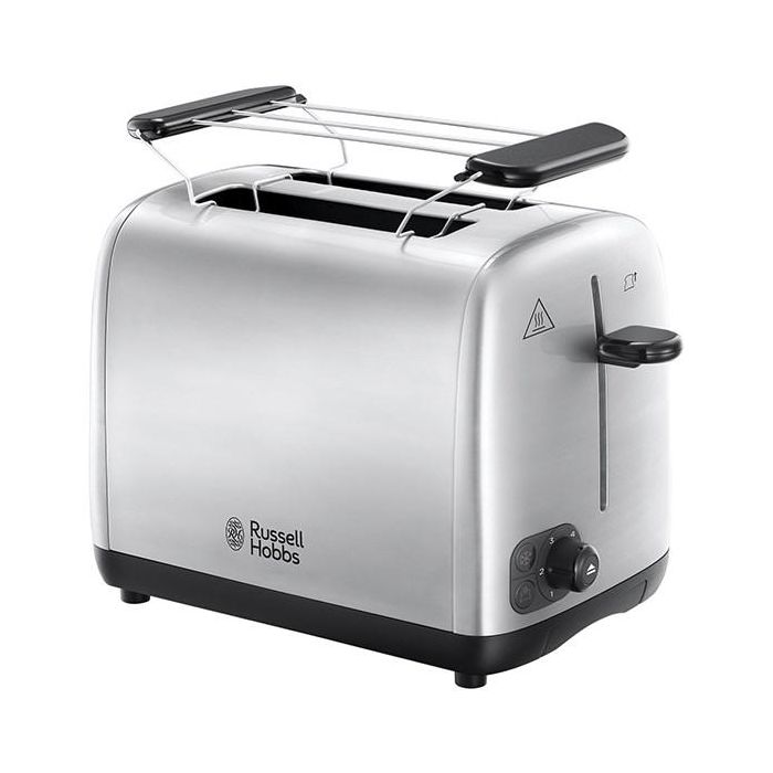 Russell Hobbs 24080-56 Tostador de Acero Inoxidable con Ranuras Anchas, Regulador de Tueste y Función para Pan Congelado 0 Russell Hobbs 24080-56 Tostador de Acero Inoxidable con Ranuras Anchas, Regulador de Tueste y Función para Pan Congelado 0
