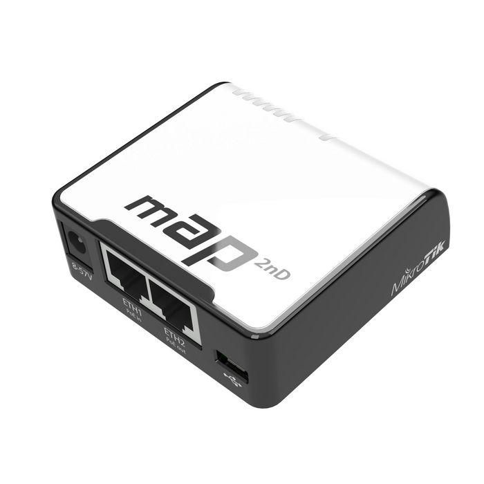 MikroTik mAP Punto de Acceso Inalámbrico Dual-Chain 2.4GHz Wi-Fi 802.11b/g/n con PoE USB RouterOS 650MHz 64MB RAM 1 MikroTik mAP Punto de Acceso Inalámbrico Dual-Chain 2.4GHz Wi-Fi 802.11b/g/n con PoE USB RouterOS 650MHz 64MB RAM 1