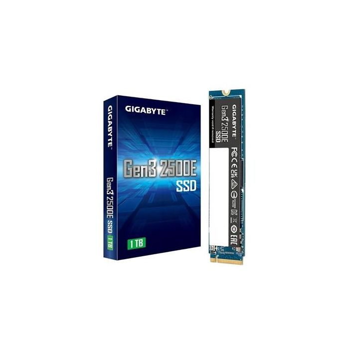 Gigabyte Gen3 2500E SSD 1TB M.2 PCI Express 3.0 3D NAND NVMe Gigabyte Gen3 2500E SSD 1TB M.2 PCI Express 3.0 3D NAND NVMe