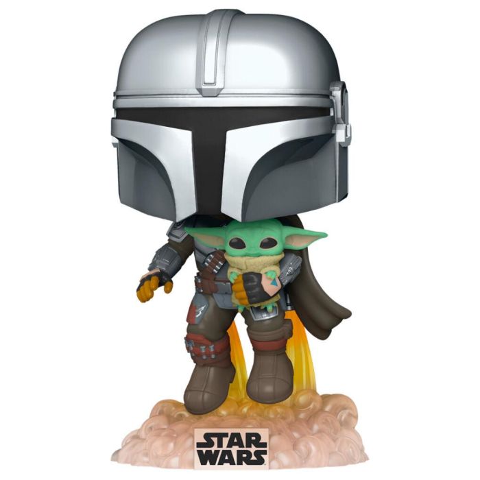 Funko 50959 Pop! Star Wars: The Mandalorian Volando con Propulsor - Figura Coleccionable de Vinilo de 9 cm 1 Funko 50959 Pop! Star Wars: The Mandalorian Volando con Propulsor - Figura Coleccionable de Vinilo de 9 cm 1