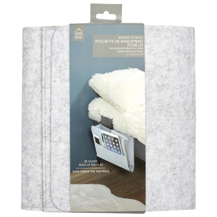 Home Deco Factory Organizador Borde De La Cama Vallee Outlet para Libros Tablet Telefono Gafas 31x8x24 cm 1 Home Deco Factory Organizador Borde De La Cama Vallee Outlet para Libros Tablet Telefono Gafas 31x8x24 cm 1