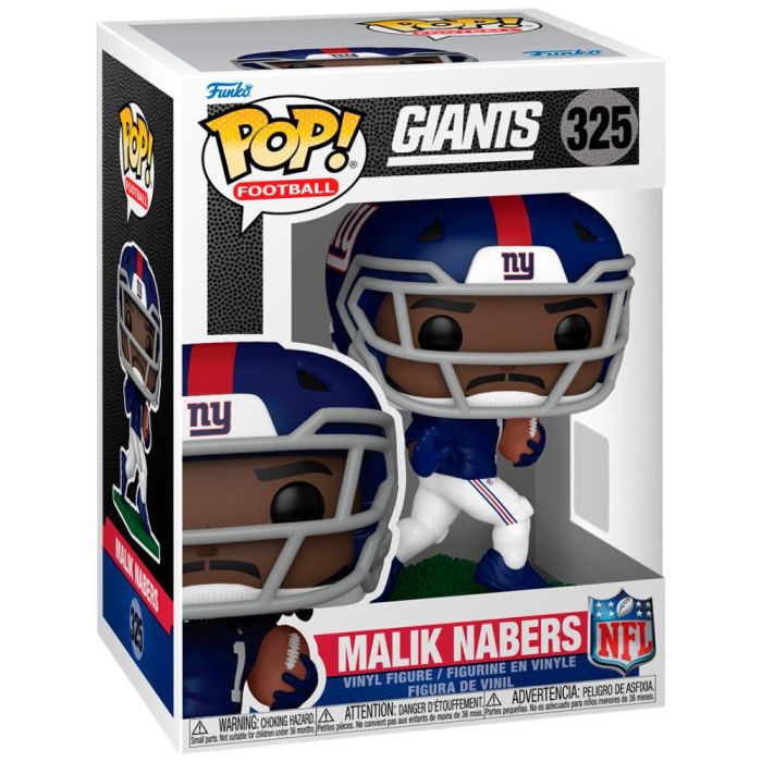 Figura POP NFL Giants Malik Nabers 0 Figura POP NFL Giants Malik Nabers 0