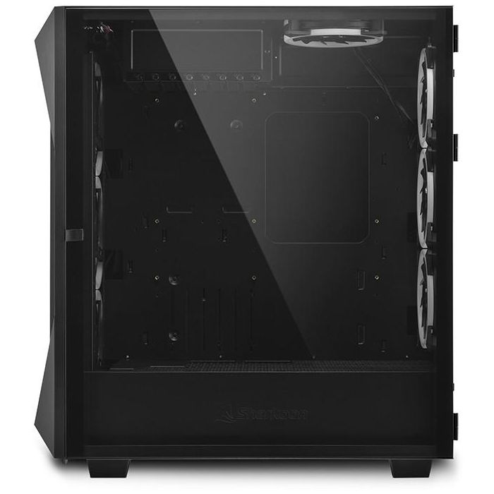 Sharkoon REV300 Torre Gaming E-ATX de Alto Rendimiento con 7 Ventiladores PWM, Panel Frontal Rejilla y Cristal Templado Negro 3 Sharkoon REV300 Torre Gaming E-ATX de Alto Rendimiento con 7 Ventiladores PWM, Panel Frontal Rejilla y Cristal Templado Negro 3