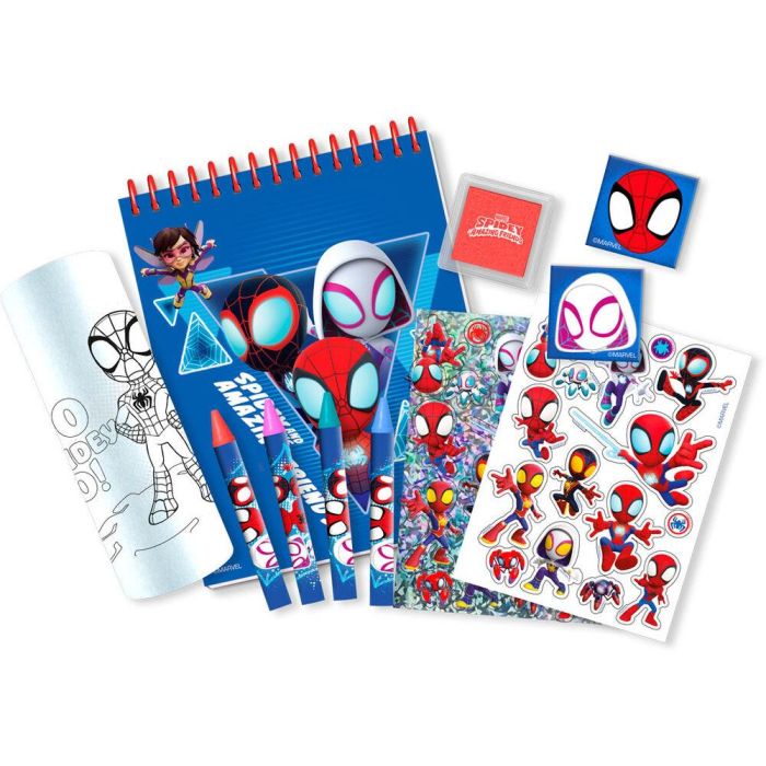 Set papeleria 3D Spiderman Marvel 1