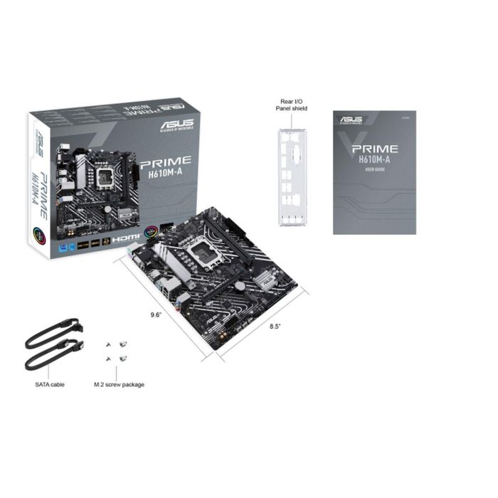 Placa Base Asus PRIME H610M-A CSM H610 LGA 1700 4 Placa Base Asus PRIME H610M-A CSM H610 LGA 1700 4