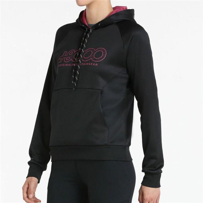 Sudadera con Capucha Mujer +8000 Liz Negro 3