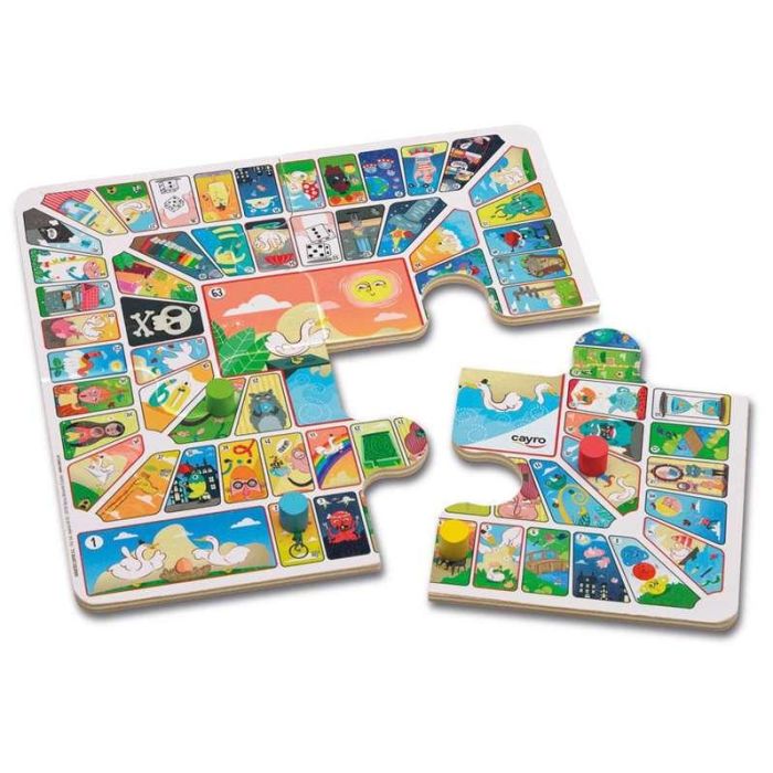 Cayro Juego Parchís y Oca de Madera en Caja de Metal 12x19,5x5cm 2 Cayro Juego Parchís y Oca de Madera en Caja de Metal 12x19,5x5cm 2