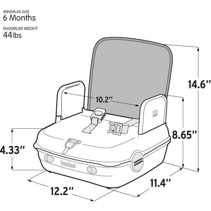 Benbat YummiGo2 Asiento elevador portátil 3 en 1 con almacenamiento y barras resistentes para bebé y niño 5 Benbat YummiGo2 Asiento elevador portátil 3 en 1 con almacenamiento y barras resistentes para bebé y niño 5