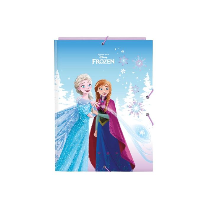 Carpeta Carton Folio Gomas Solapas Safta Frozen Ii Cool Days