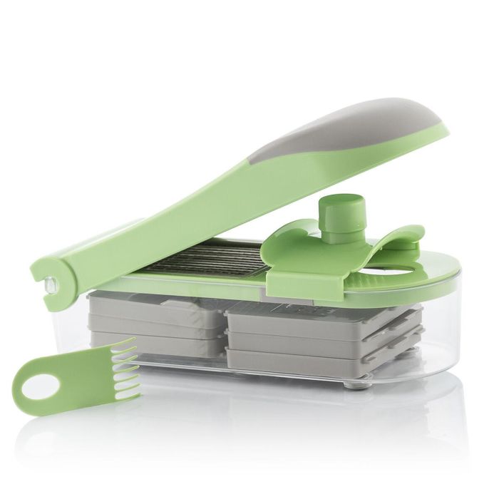 Cortador de Verduras, Rallador y Mandolina con Recetas y Accesorios 7 en 1 Choppie Expert InnovaGoods 3 Cortador de Verduras, Rallador y Mandolina con Recetas y Accesorios 7 en 1 Choppie Expert InnovaGoods 3