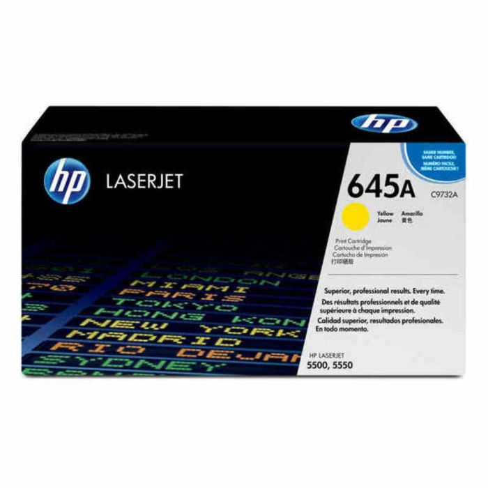 HP C9732A Tóner Original LaserJet 645A Amarillo Estándar Capacidad 12.000 Páginas