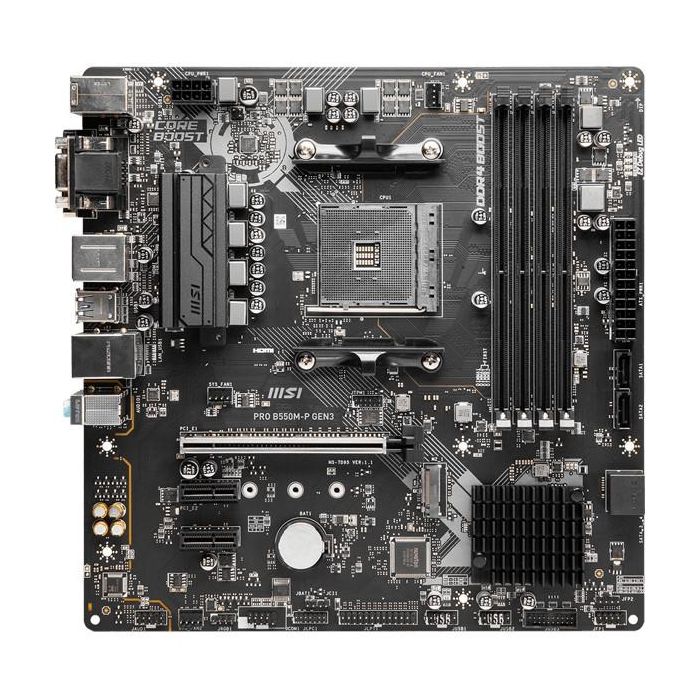 MSI B550M-P PRO GEN3 Placa Base Micro-ATX Socket AM4 1