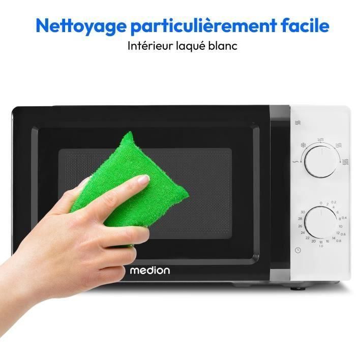 Horno microondas MEDION MD 11475 - Blanco y negro 4 Horno microondas MEDION MD 11475 - Blanco y negro 4