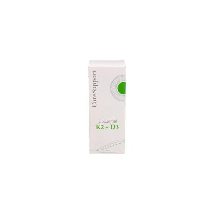 CURESUPPORT Liposomal K2+D3 60ml Albaricoque. Vitaminas D3 2000IU y K2 MK-7 para el mantenimiento de los huesos