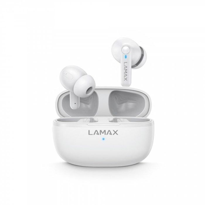 Lamax Clips1 Play Auriculares In-Ear Blancos BT 5.3 con Batería de 35 Horas