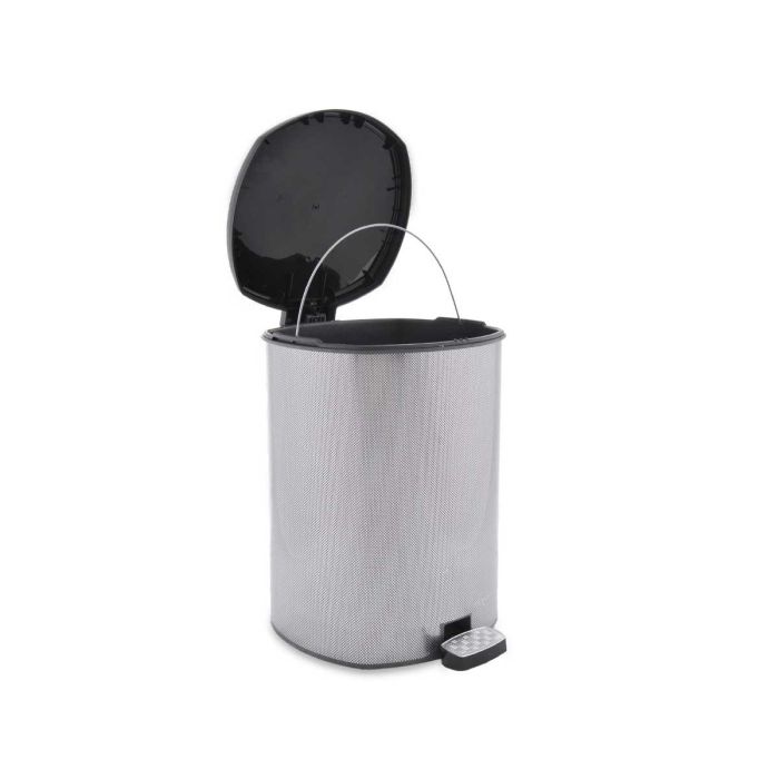 Papelera Plastico Pedal Fibra Carbono 20L Berilo 37X39CM (4 Unidades) 2 Papelera Plastico Pedal Fibra Carbono 20L Berilo 37X39CM (4 Unidades) 2