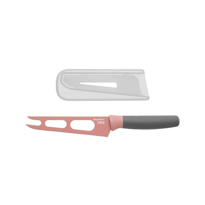Berghoff 3950108 Cuchillo para Queso Rosa 13 cm con Funda Protectora y Recubrimiento Antiadherente 0 Berghoff 3950108 Cuchillo para Queso Rosa 13 cm con Funda Protectora y Recubrimiento Antiadherente 0